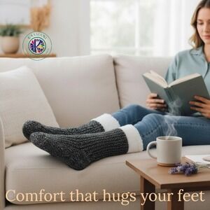 Women's Double‑Layer Corduroy Slippers, Charcoal‎ Grey, Soft & Non‑Skid